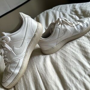 Nike Womens Court Vision Low White Casual Shoes Sneakers